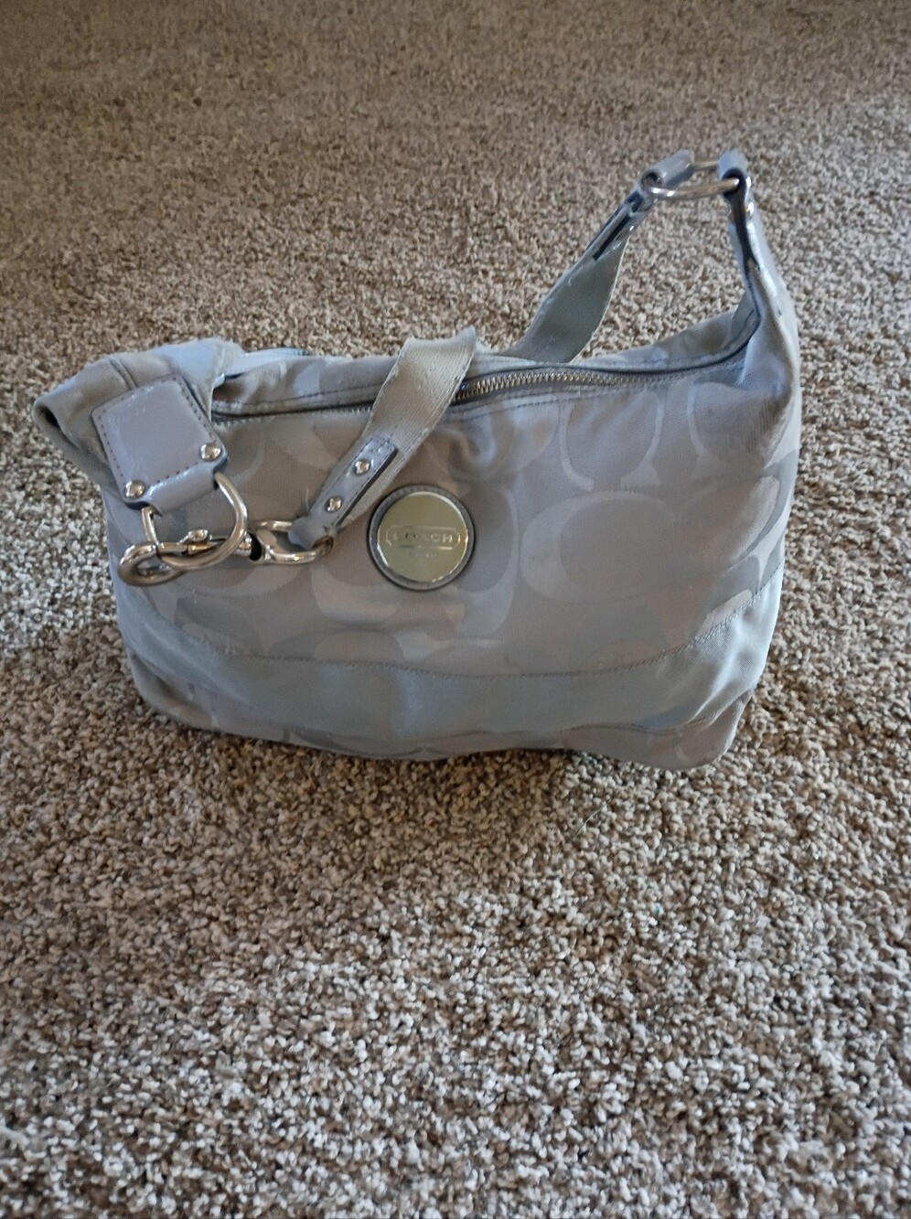 Coach Shoulder Bag in Light Gray